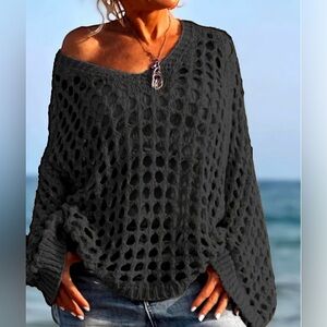Women's Black Knit Sweater XXL NWT